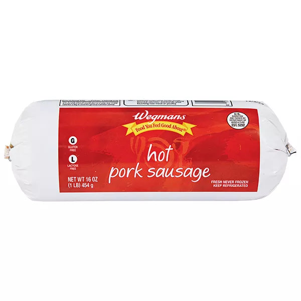 Wegmans Hot Pork Sausage
16 ounce
