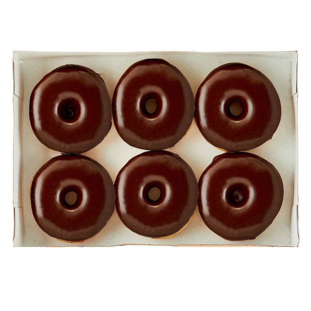 Chocolate Iced Donuts 14 Oz 6 Count Freshness Guaranteed