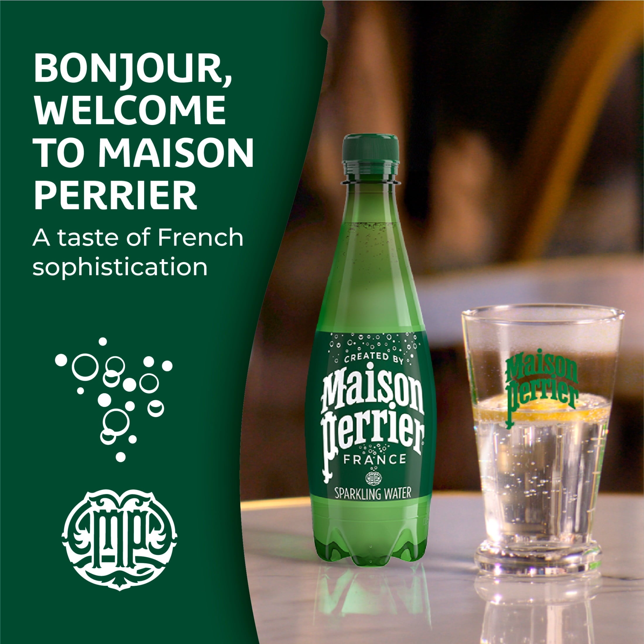 Maison Perrier Ultimate Sparkling Water 16.9 fl oz Plastic Bottles 6 Pack