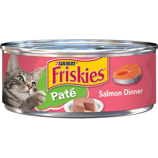 Purina Friskies Pate Salmon Dinner Wet Cat Food 5.5 oz