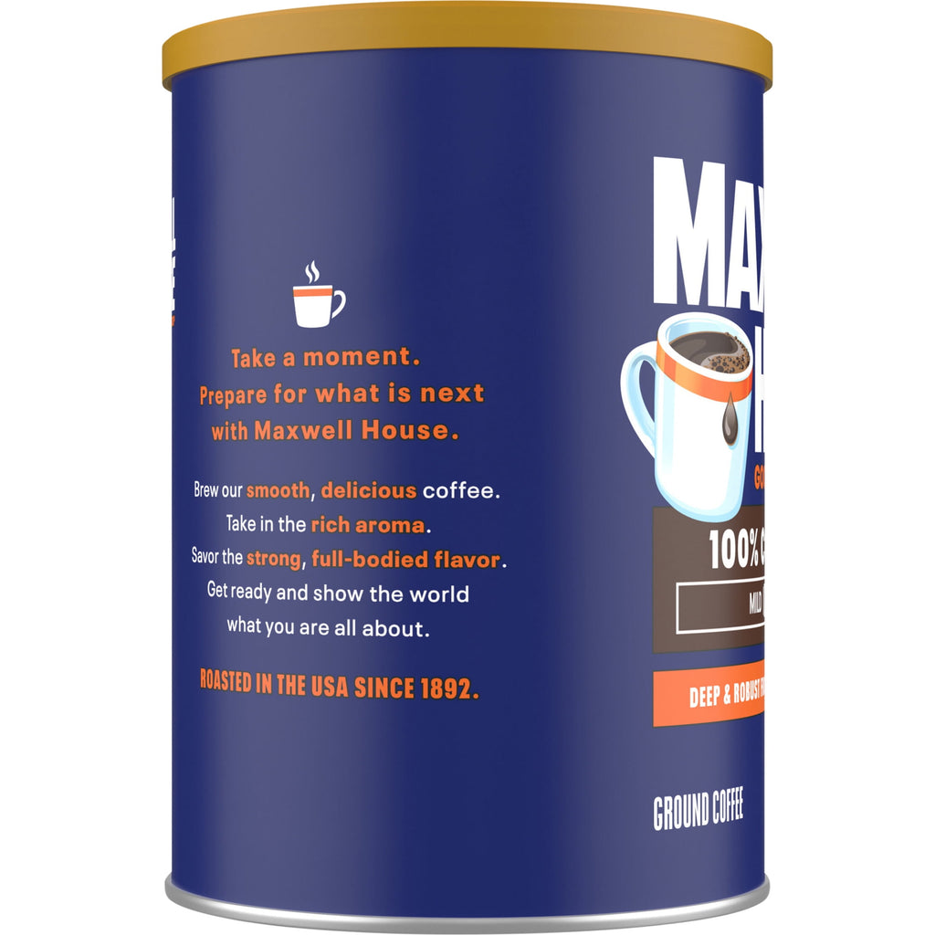 Maxwell House 100% Colombian Naturally Caffeinated Medium Roast Ground Coffee 9.9 oz Canister
