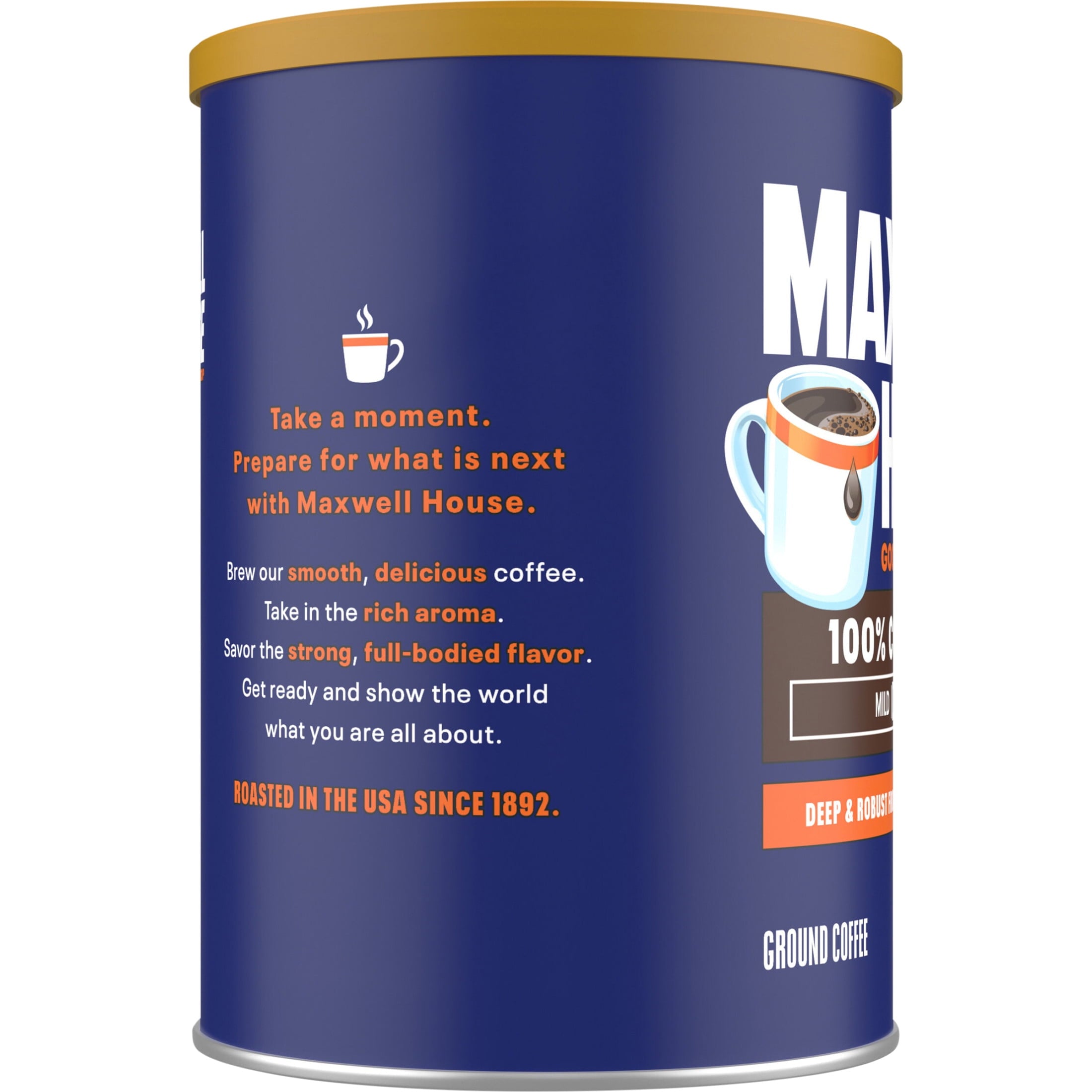 Maxwell House 100% Colombian Naturally Caffeinated Medium Roast Ground Coffee 9.9 oz Canister