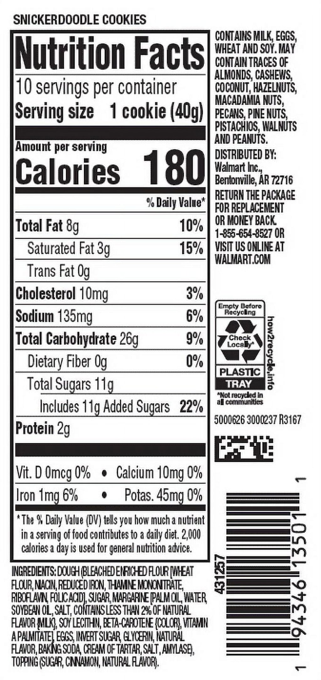 Snickerdoodle Cookies 14 Oz 10 Count Freshness Guaranteed