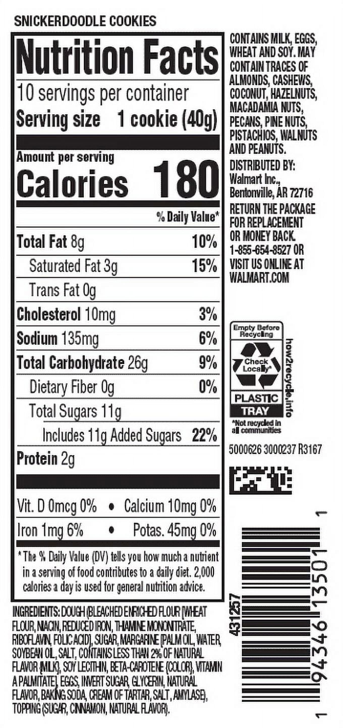 Snickerdoodle Cookies 14 Oz 10 Count Freshness Guaranteed