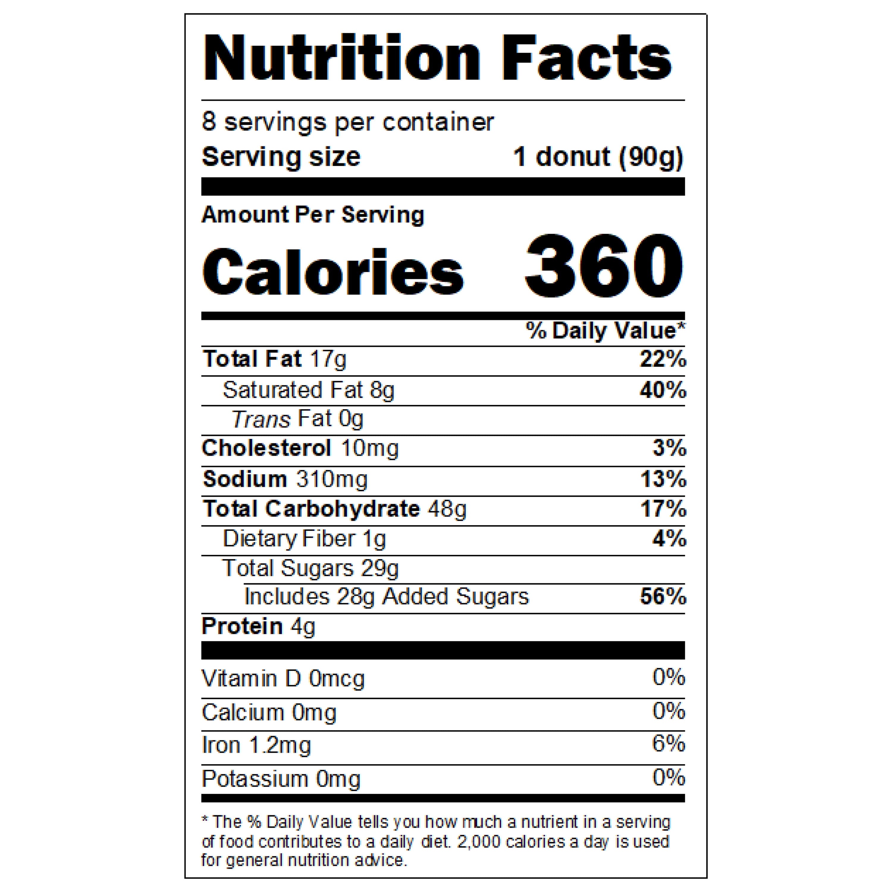 Glazed Sour Cream Donuts 20 Oz 8 Count Freshness Guaranteed