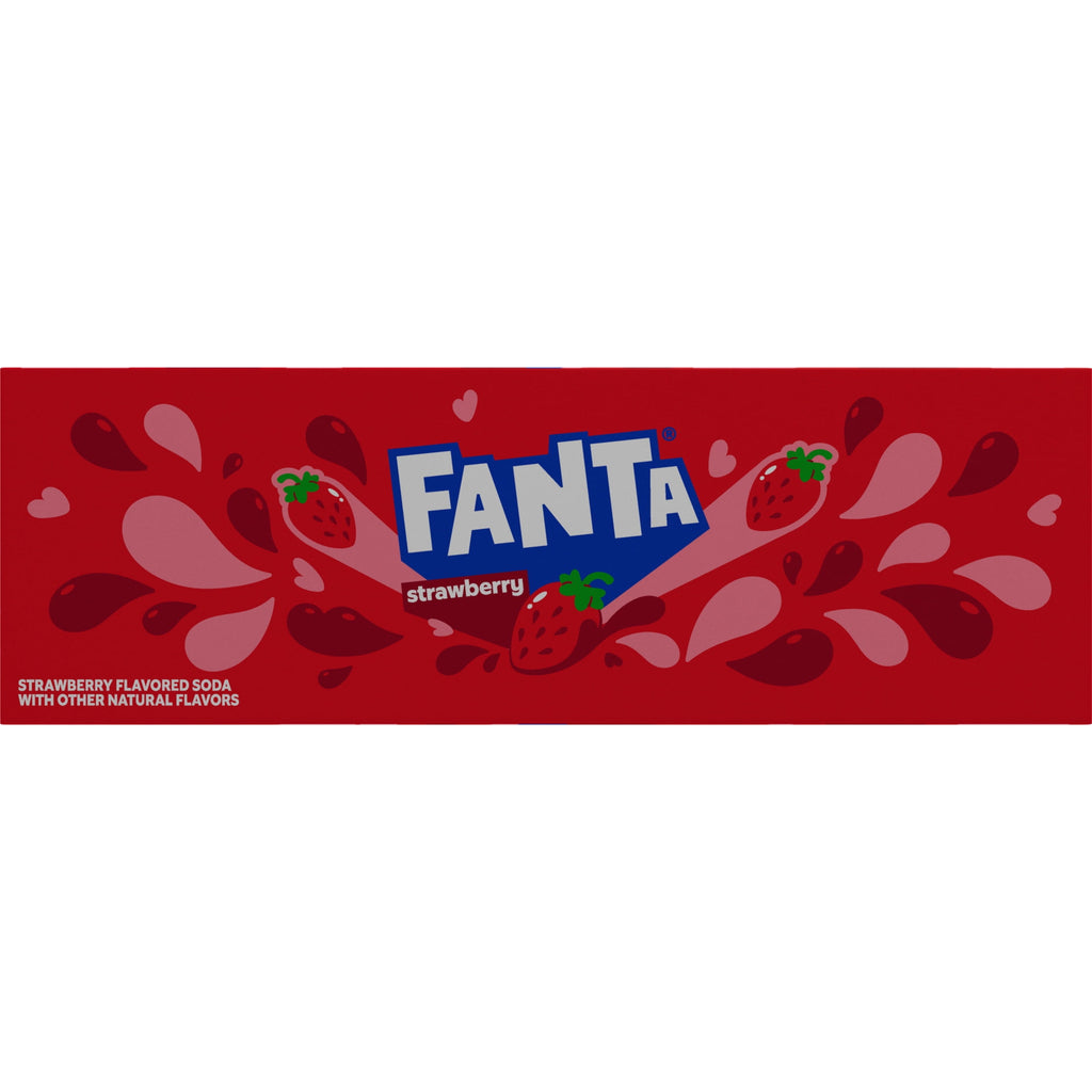 Fanta Strawberry Soda Pop Fridge Pack Cans 12 Fl Oz 12 Pack
