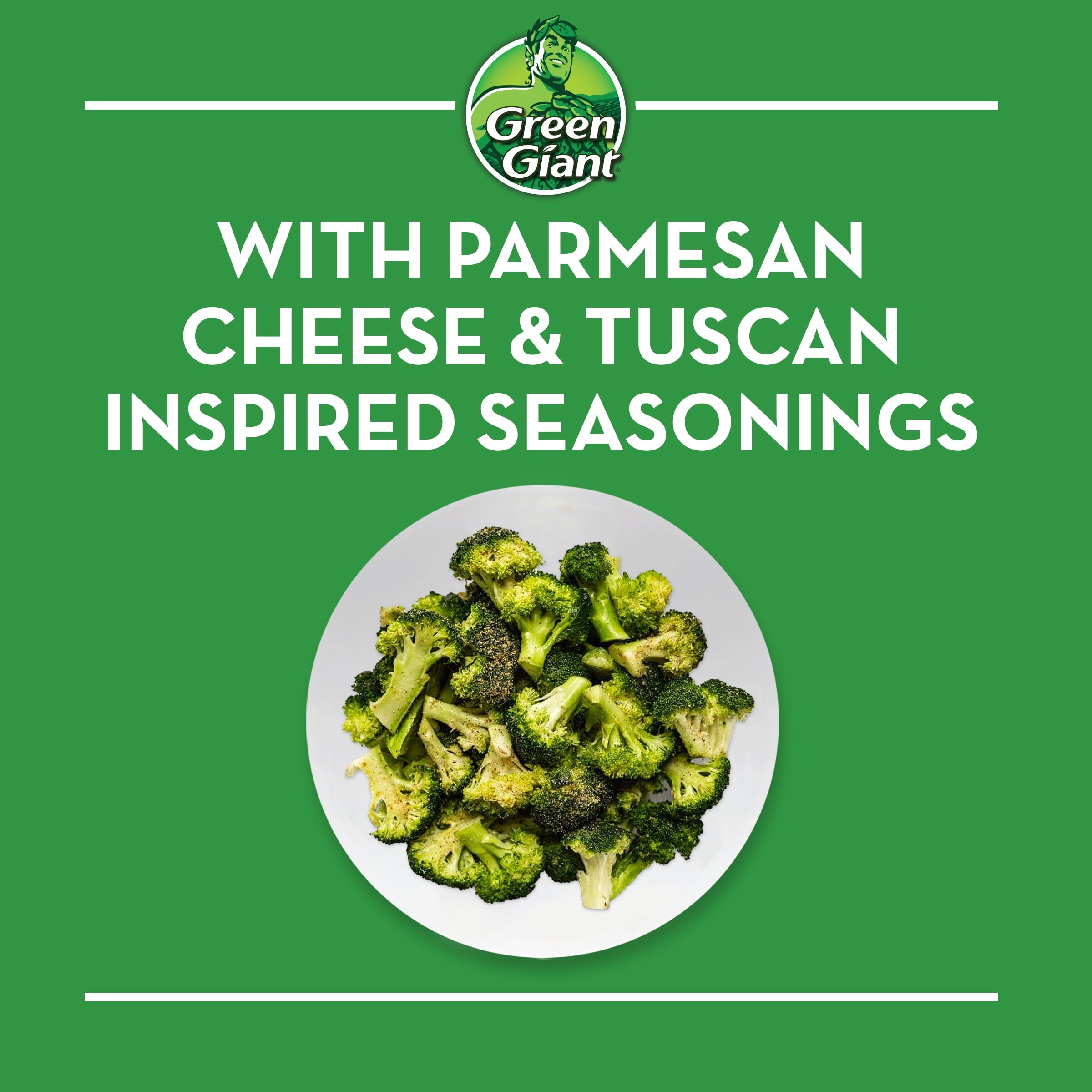 Green Giant Simply Steam Tuscan Seasoned Broccoli Frozen 9 Oz