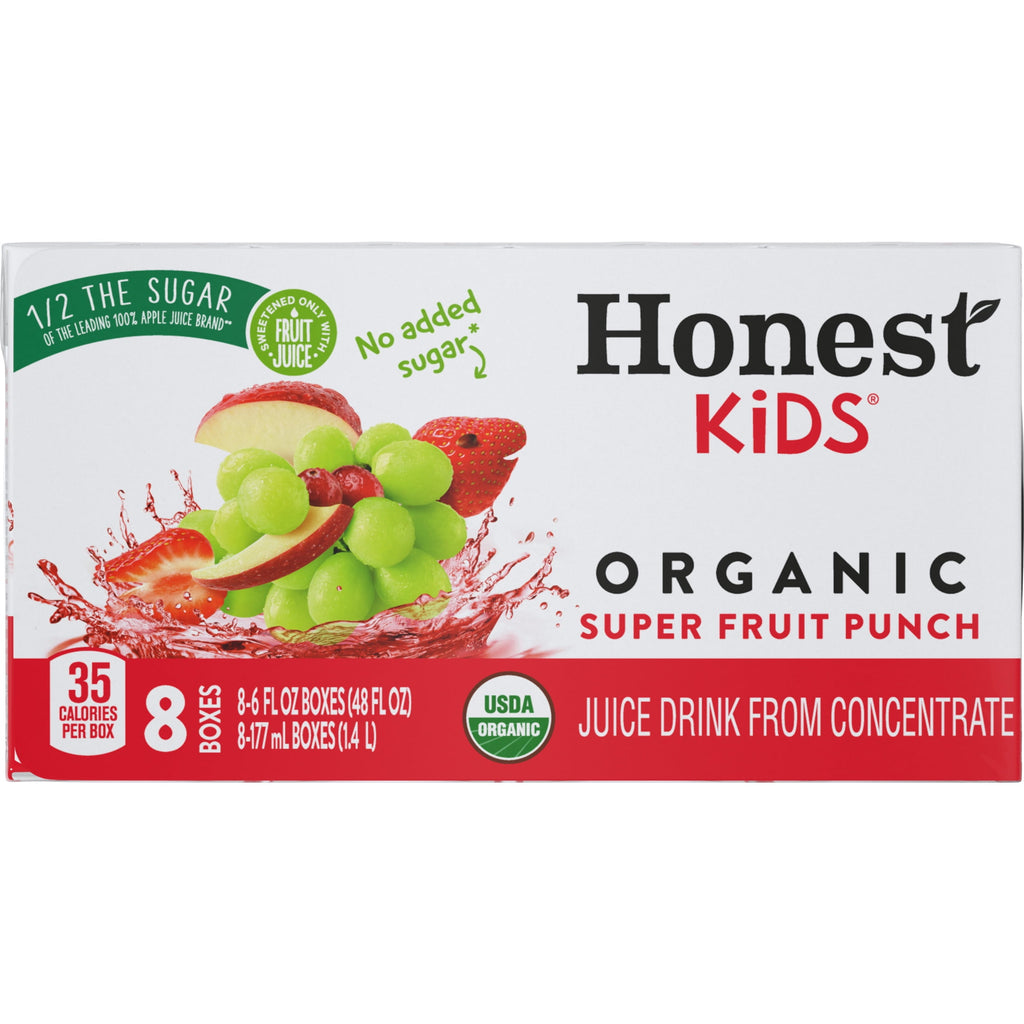 Honest Kids Super Fruit Punch Organic Juice Drink 6 fl oz 8 Pack