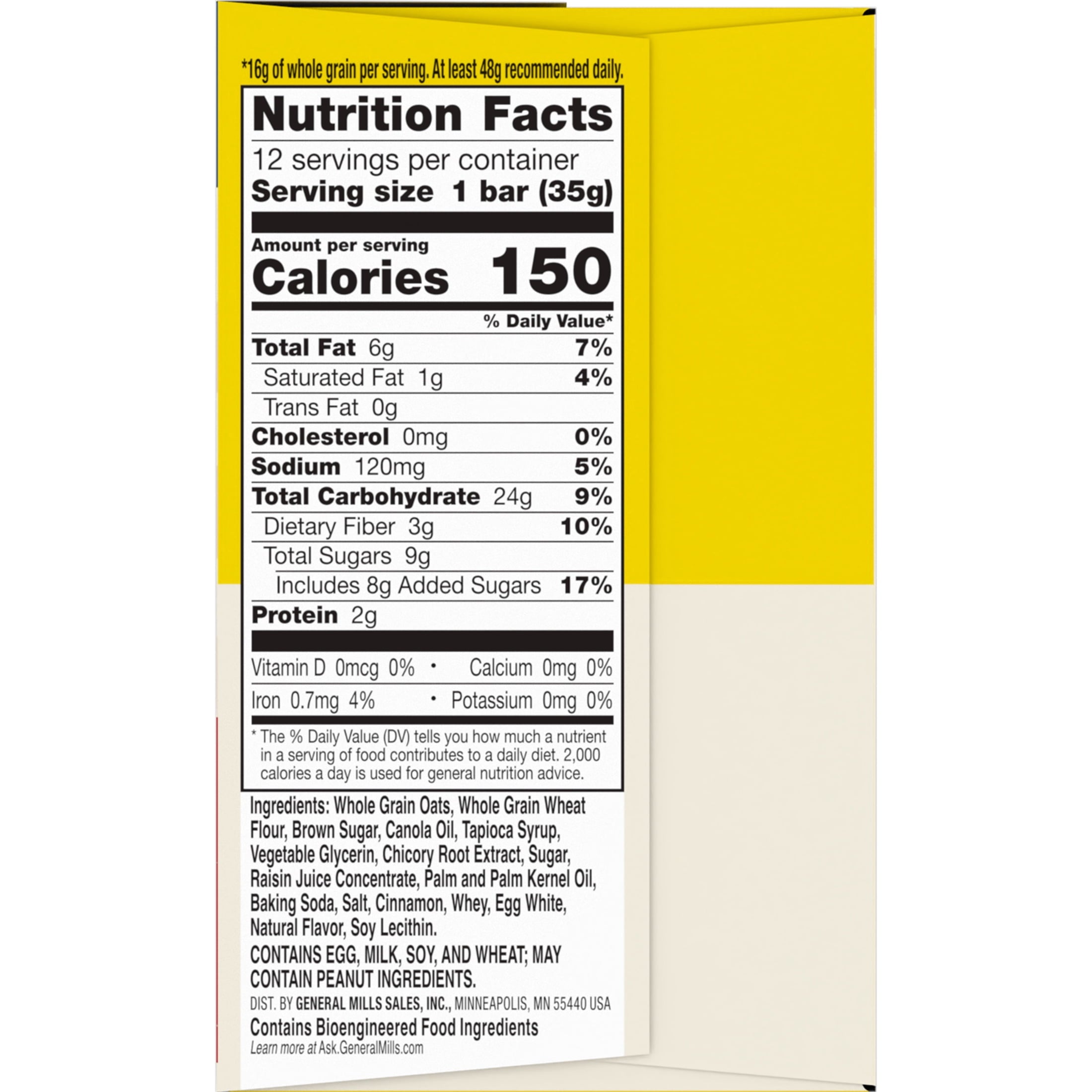 Soft Baked Oatmeal Squares Cinnamon Brown Sugar 14.88 Oz 12 Count Nature Valley