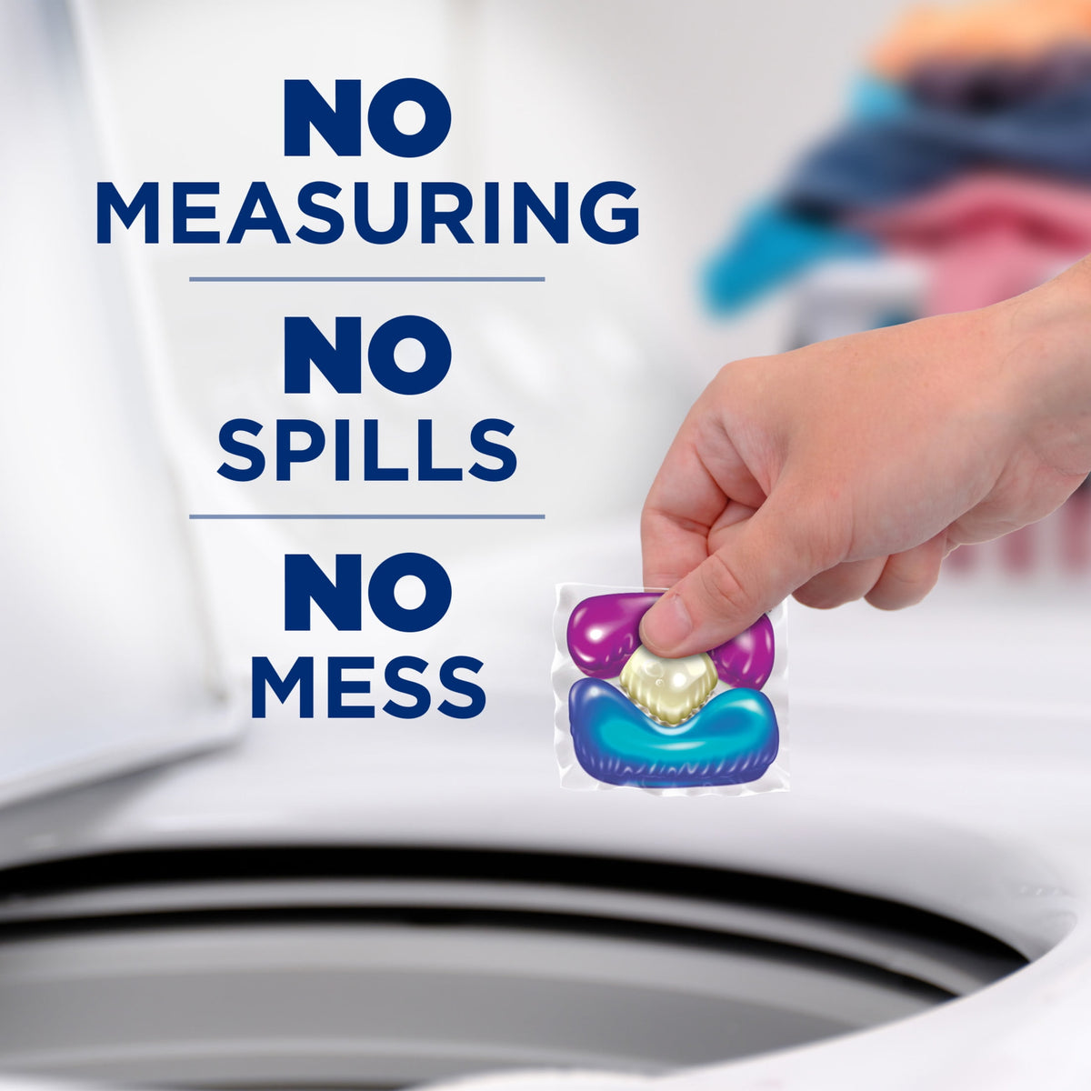 ARM & HAMMER Plus OxiClean Odor Blasters 5-in-1 Laundry Detergent Power Paks Fresh Burst 42 Count