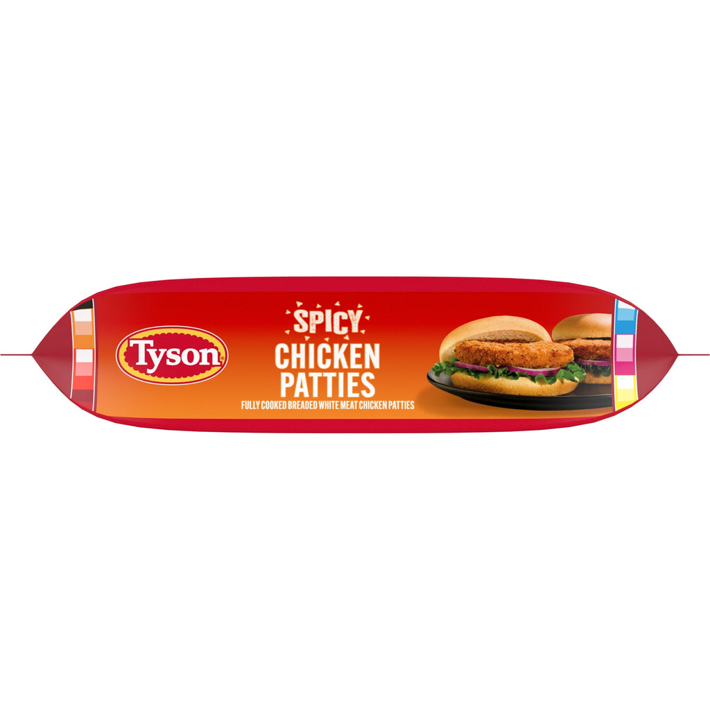 Tyson White Meat Spicy Breaded Chicken Patties 23 Oz Frozen