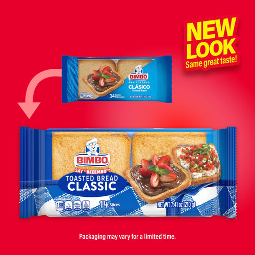 Classic White Toasted Bread 7.41 Oz 14 Count Bimbo