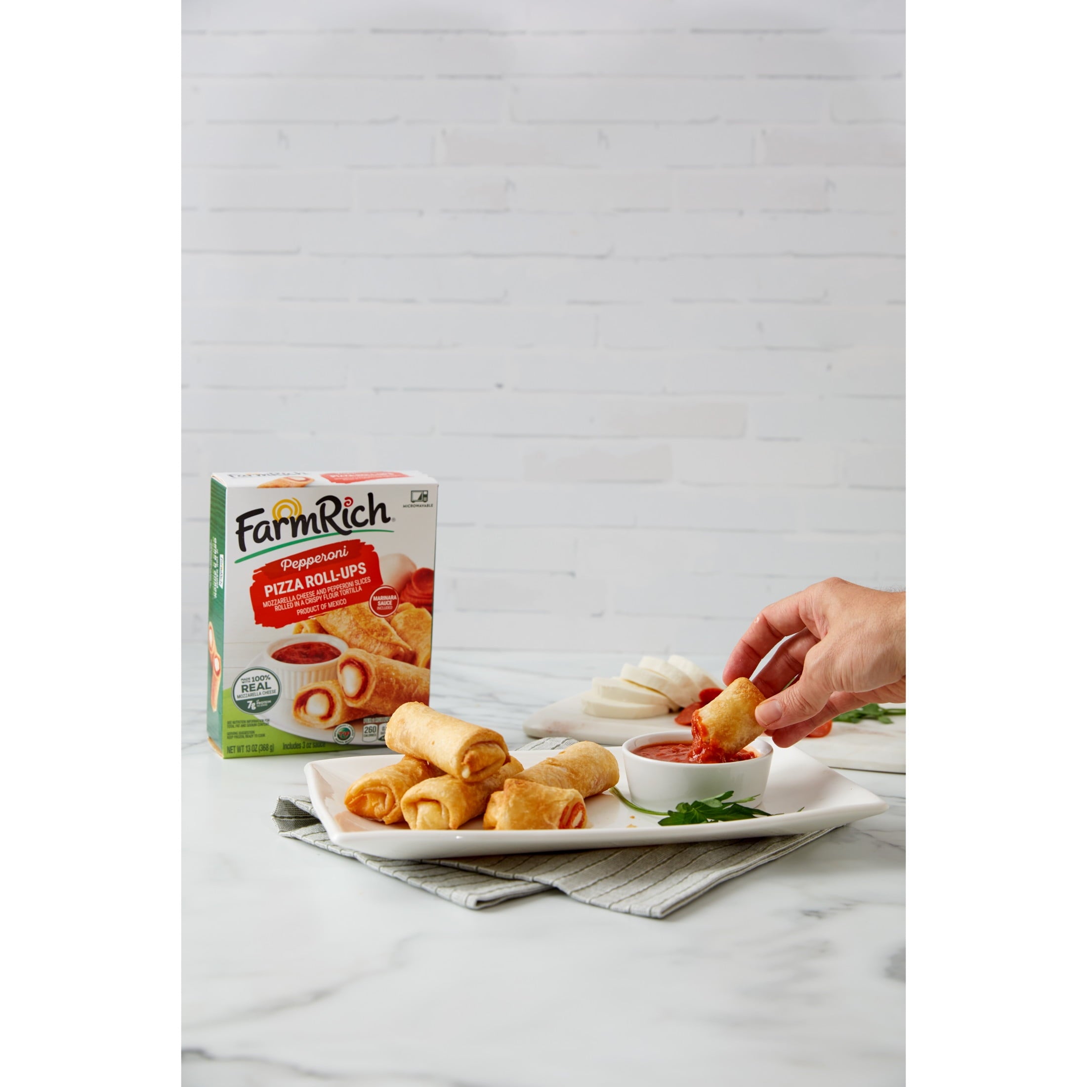 Farm Rich Pepperoni Pizza Roll-Ups Frozen 13 Oz