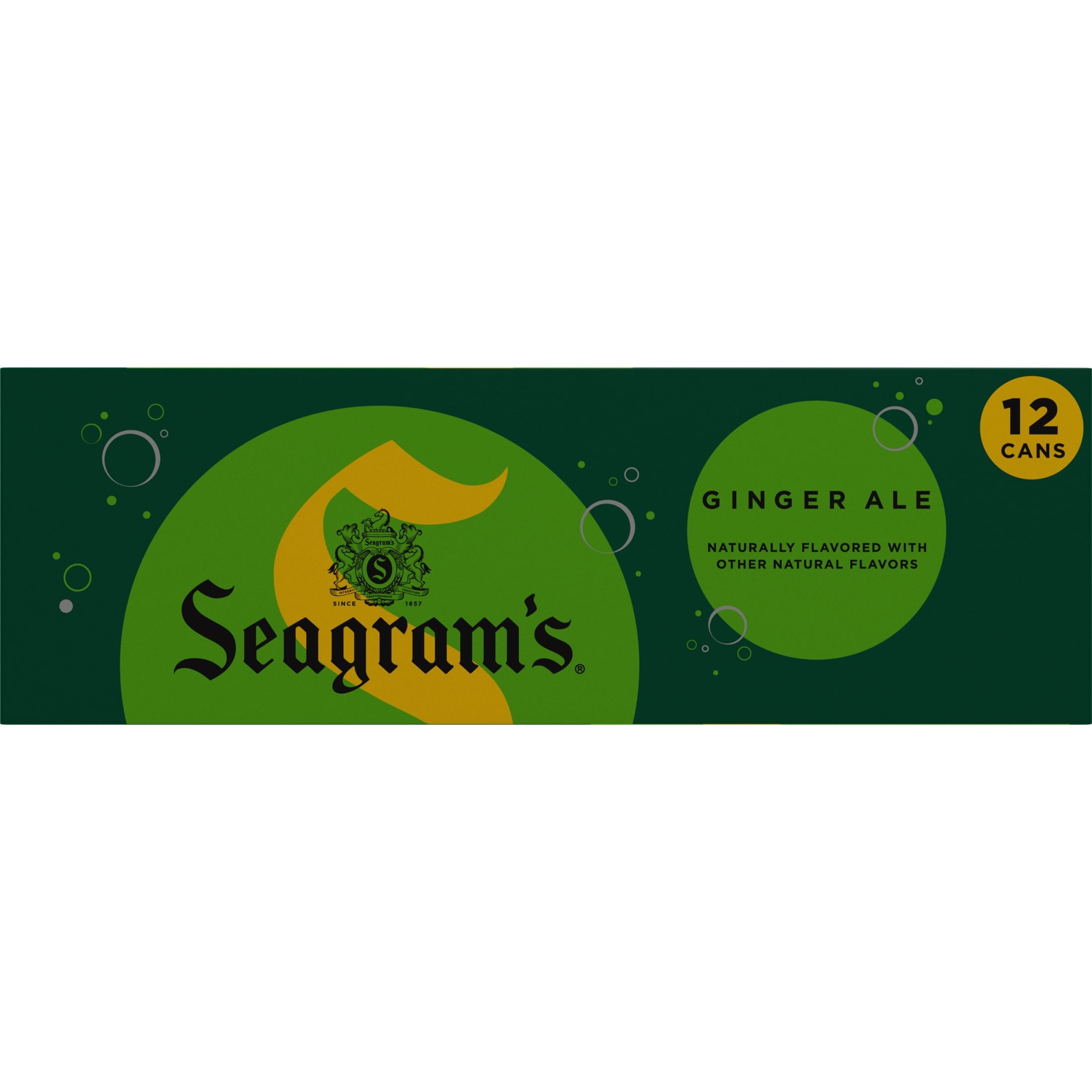 Seagram's Ginger Ale Soda Pop Fridge Pack Cans 12 Fl Oz 12 Pack