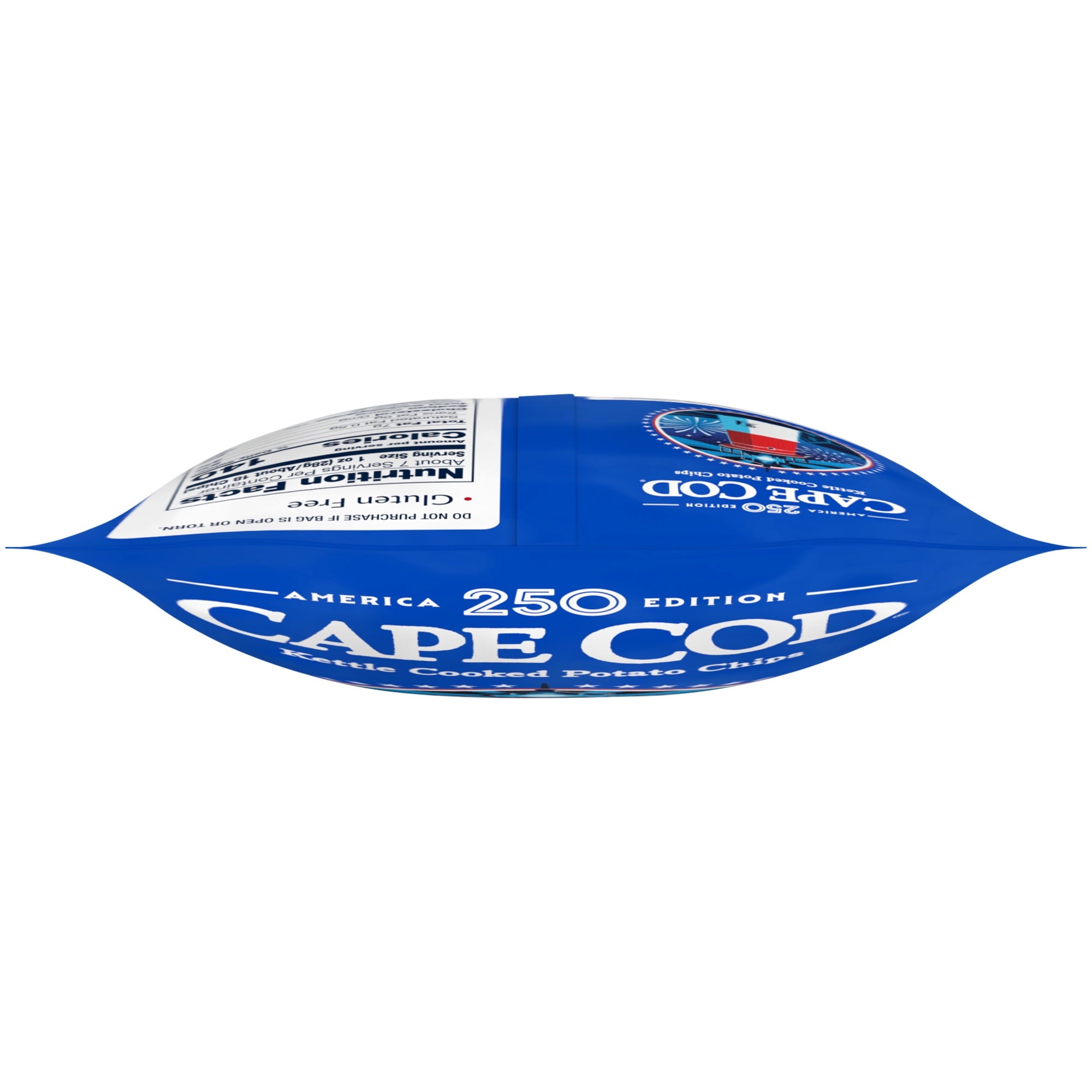 Sea Salt & Vinegar Kettle Cooked Potato Chips 7.5 Oz Cape Cod