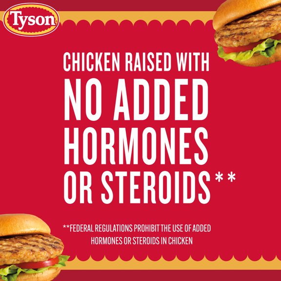 Tyson Cheddar & Bacon Chicken Burgers 20 Oz Frozen 4 Count