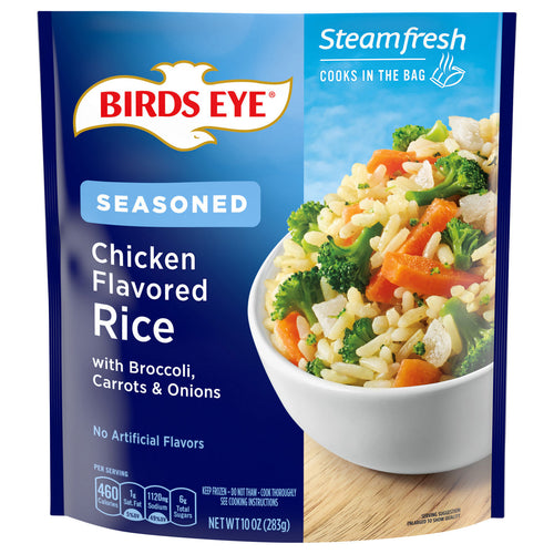 Birds Eye Steamfresh Chicken Flavored Rice with Broccoli Carrots & Onions 10 oz