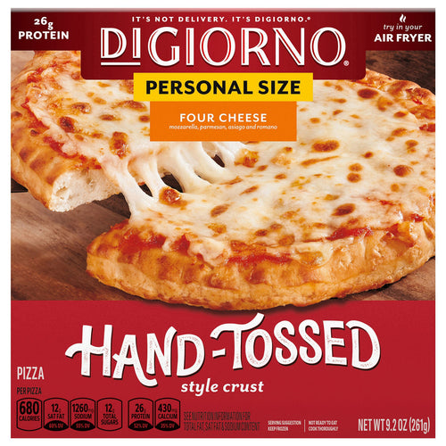 DiGiorno Hand-Tossed Style Crust Four Cheese Personal Size Pizza 9.2 oz