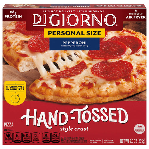 DiGiorno Hand-Tossed Style Crust Pepperoni Personal Size Pizza 9.3 oz