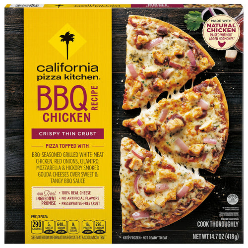 California Pizza Kitchen BBQ Chicken Recipe Crispy Thin Crust Pizza 14.7 oz