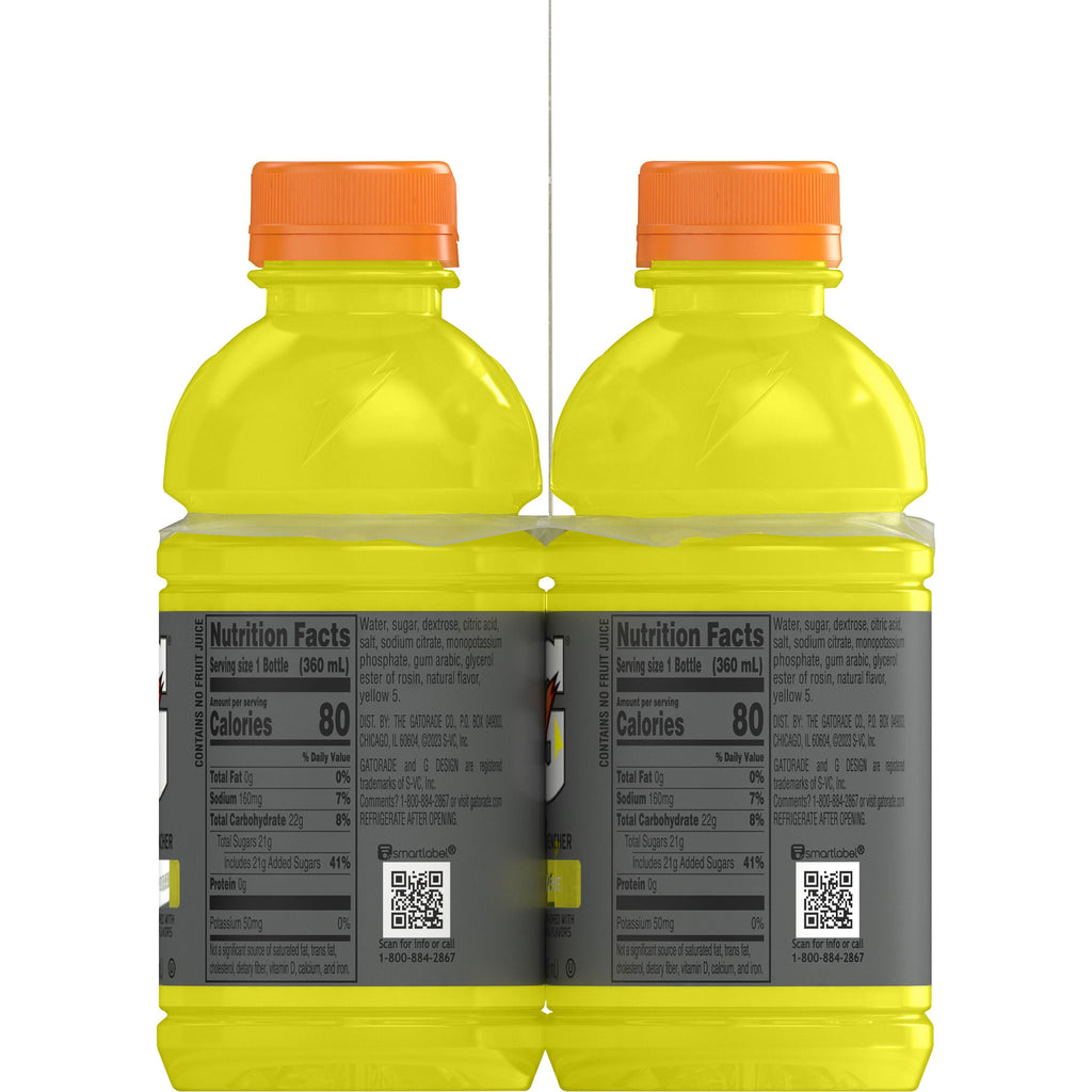 Gatorade Thirst Quencher Lemon Lime Sports Drink 12 fl oz 12 Count Bottles