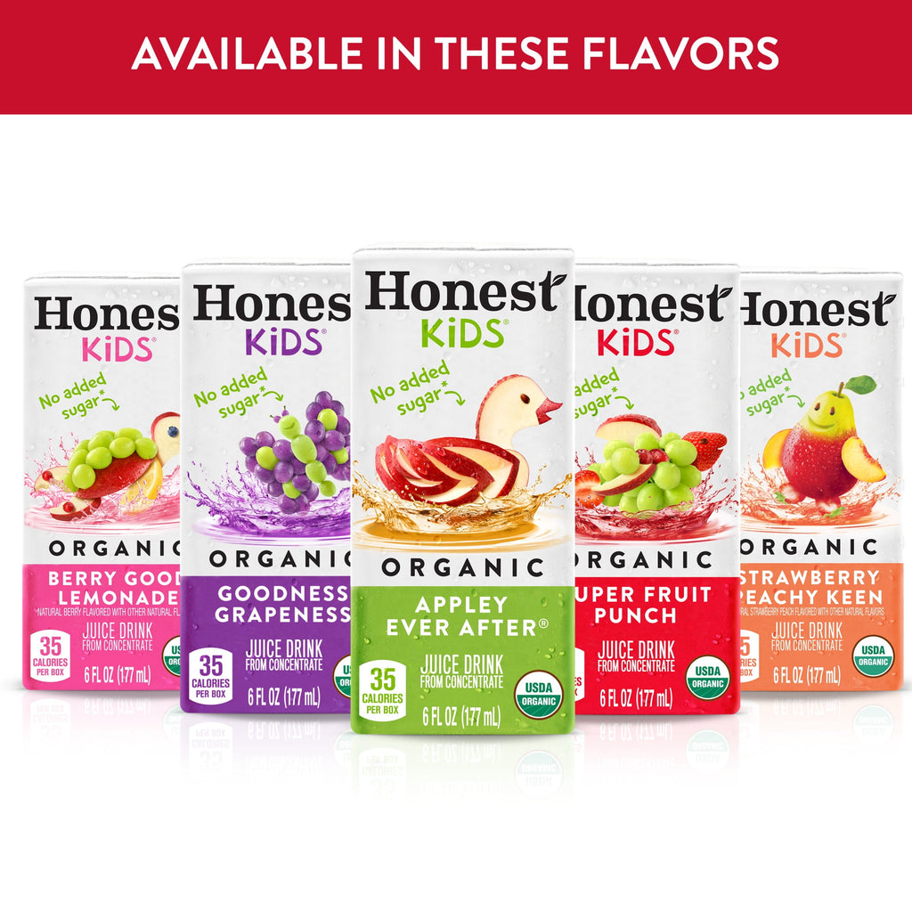 Honest Kids Super Fruit Punch Organic Juice Drink 6 fl oz 8 Pack