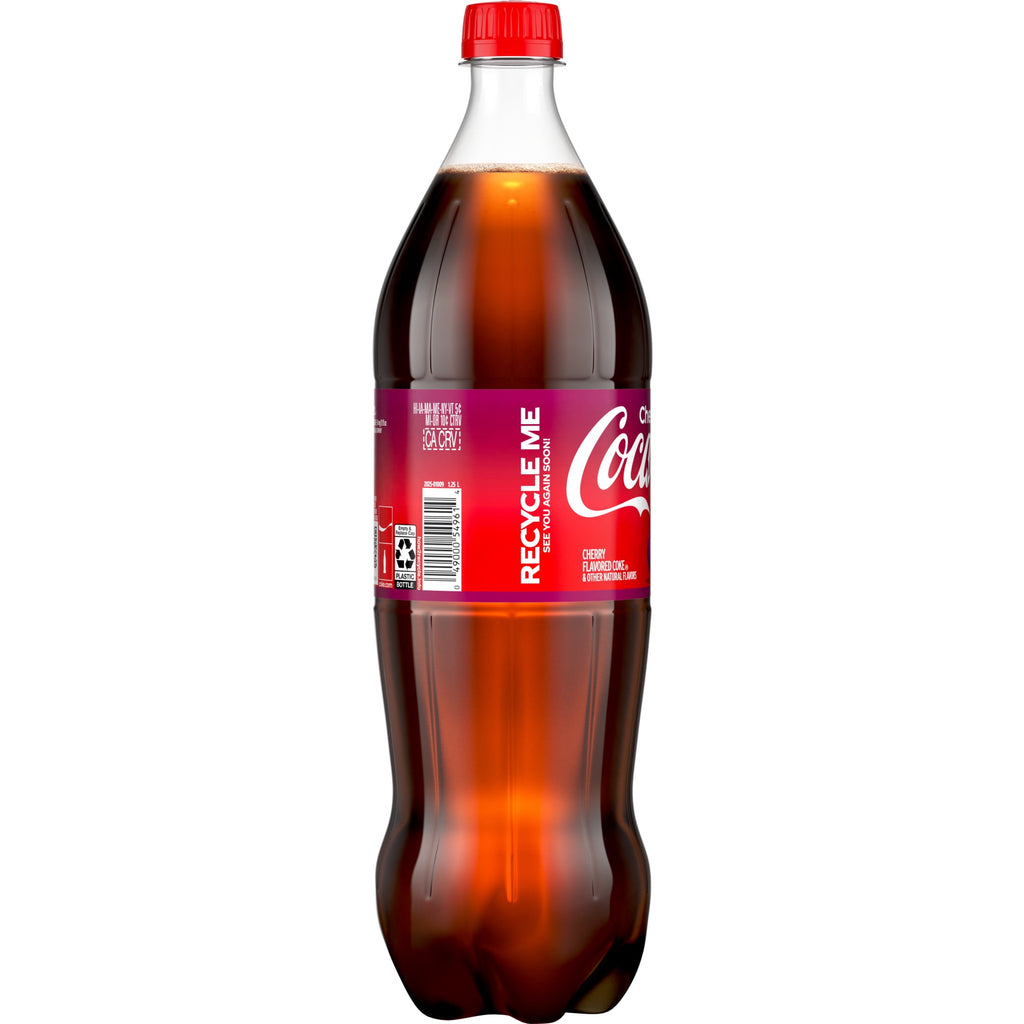 Cherry Soda Pop Bottle 1.25 Liters Coca-Cola