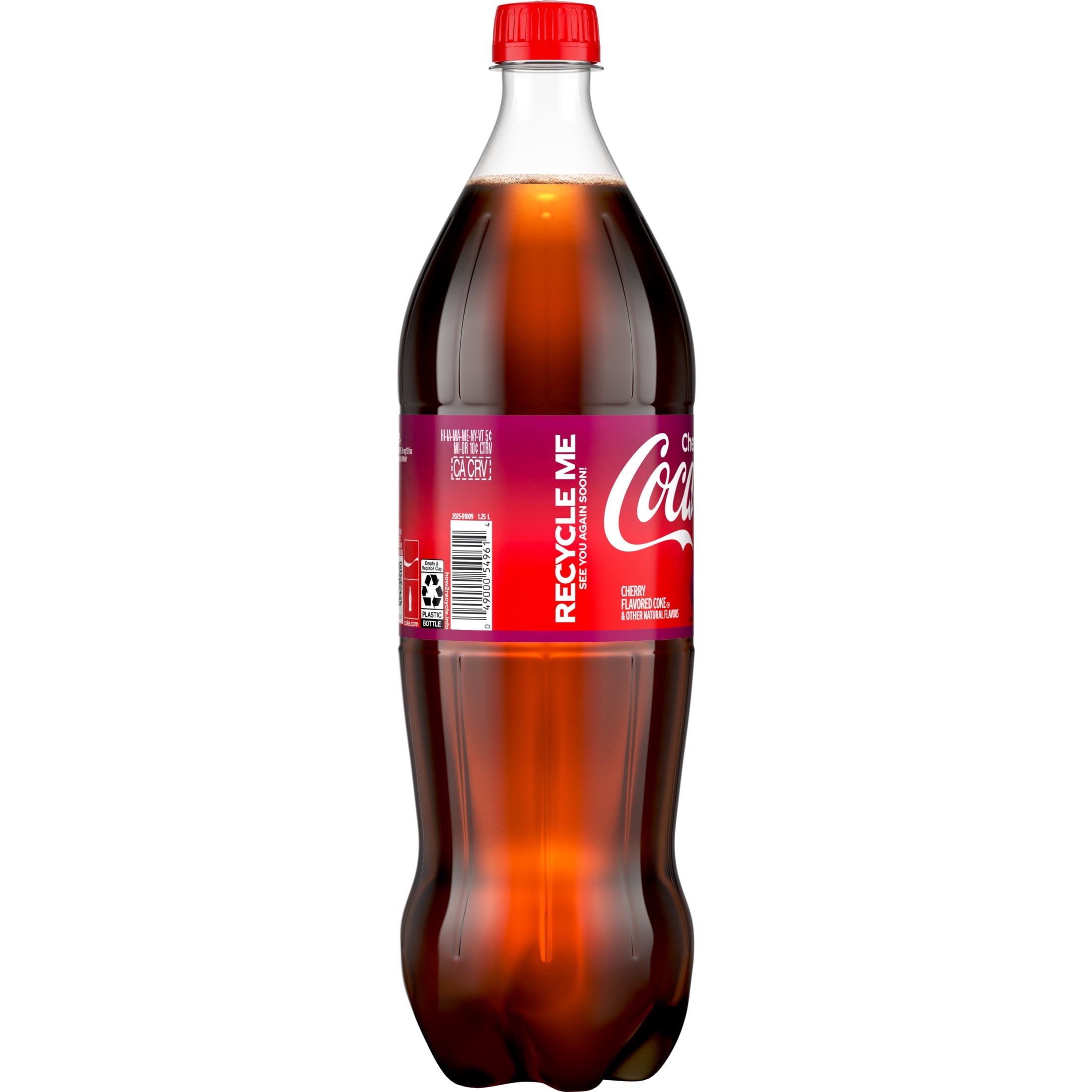 Cherry Soda Pop Bottle 1.25 Liters Coca-Cola