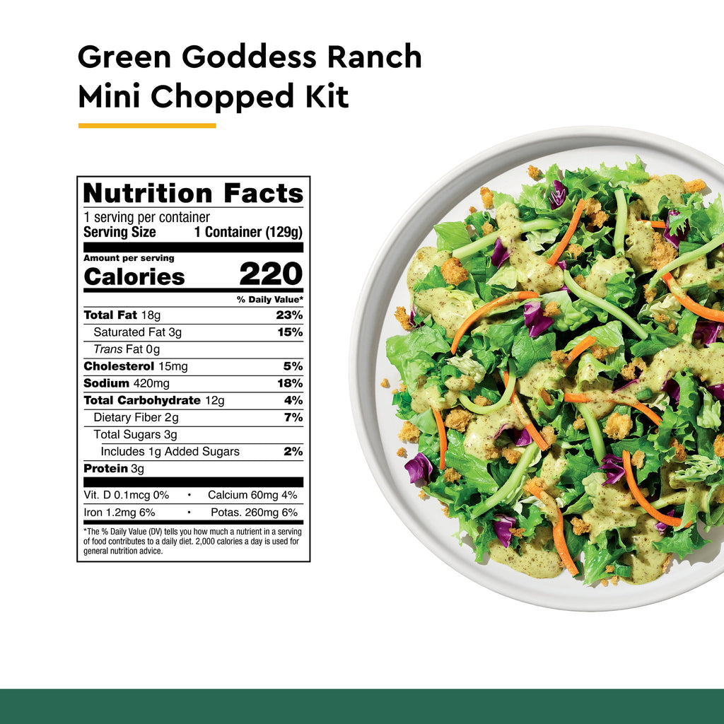 Green Goddess Ranch Mini Salad Kit 4.55 Oz Bag