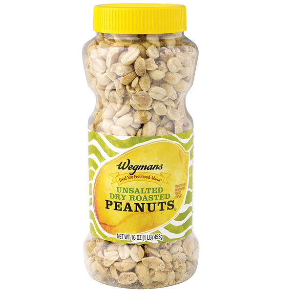 Wegmans Unsalted Dry Roasted Peanuts 16 Oz