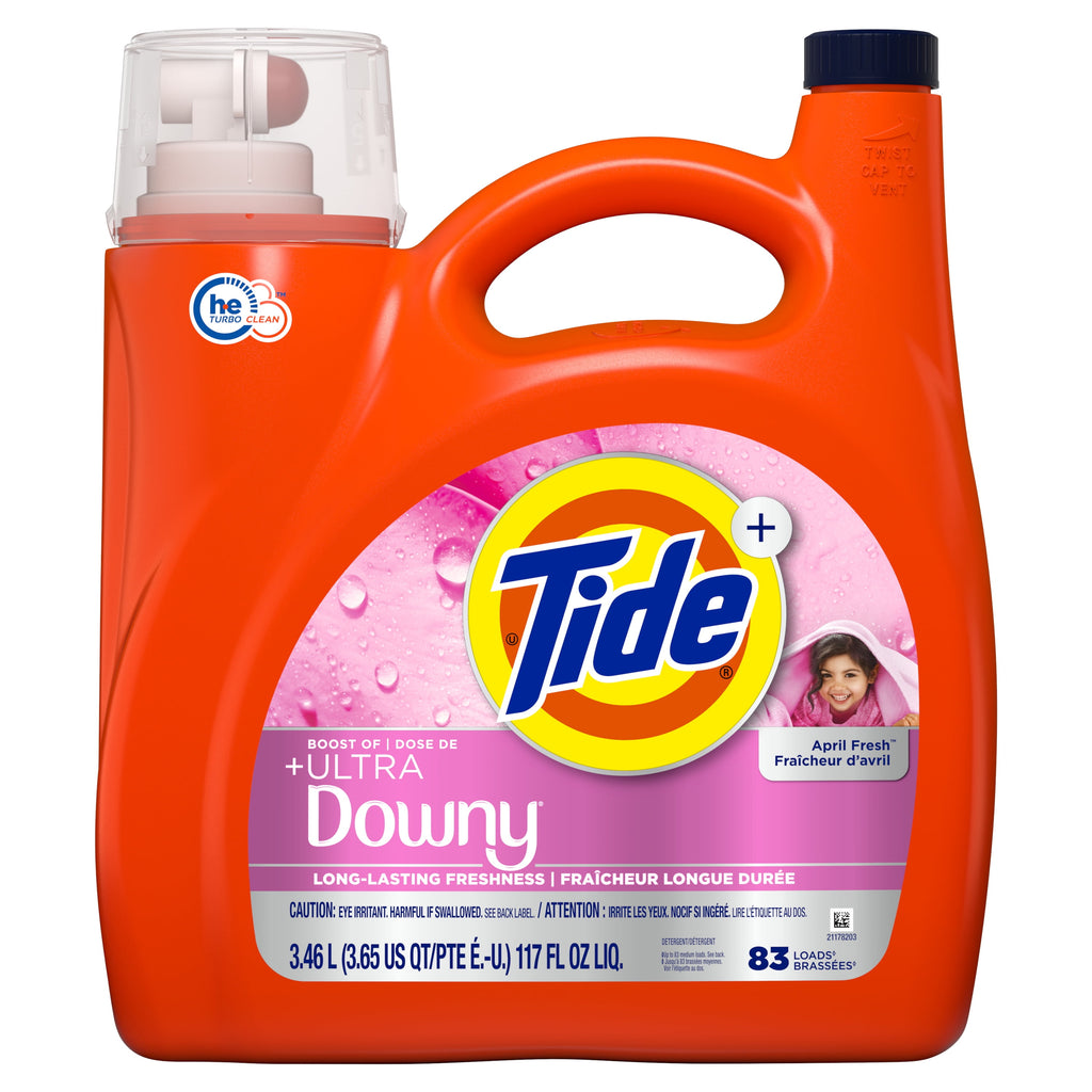 Tide Plus Ultra Downy Liquid Laundry Detergent April Fresh 117 fl oz 83 Loads