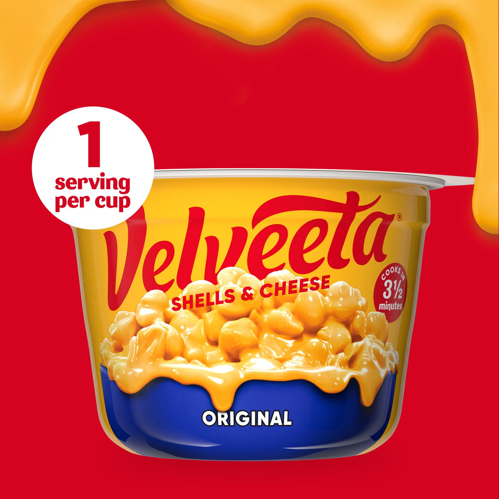 Velveeta Shells and Cheese Mac and Cheese Original Flavor 4 Cups 9.56 Oz