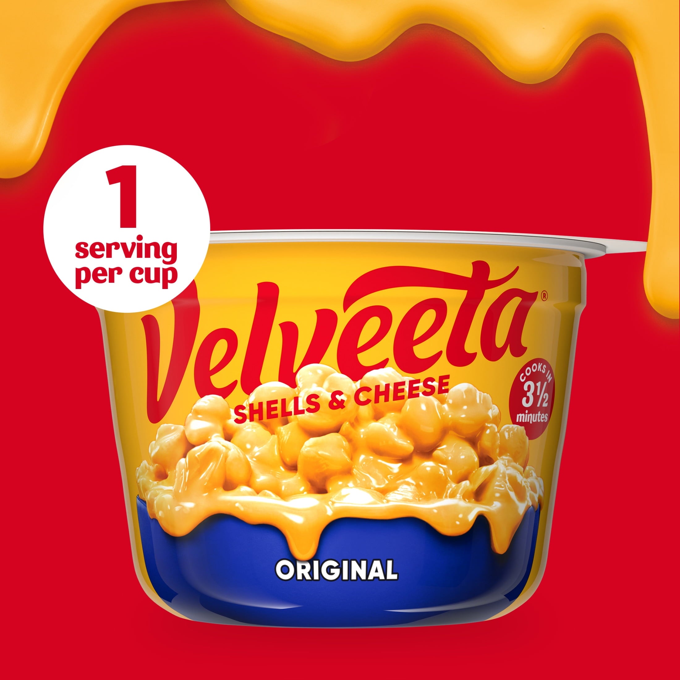 Velveeta Shells and Cheese Mac and Cheese Original Flavor 4 Cups 9.56 Oz