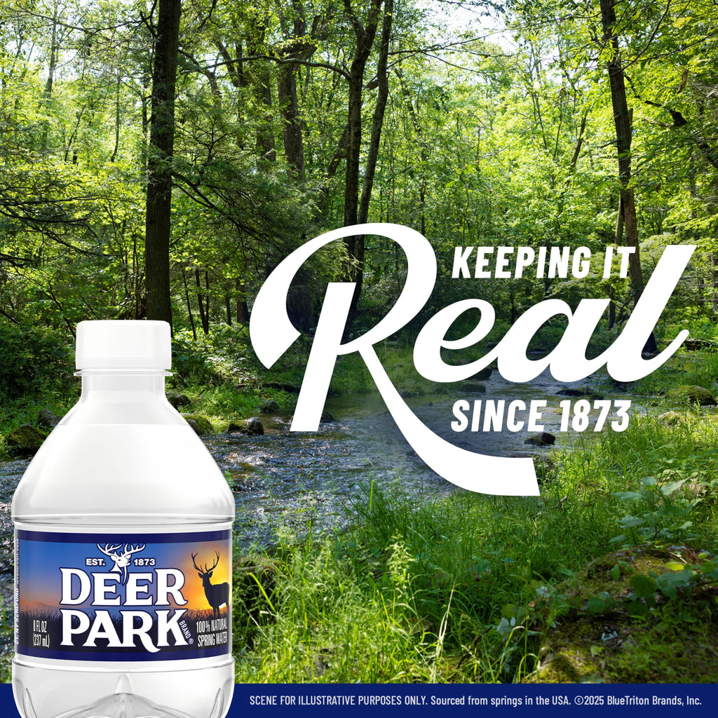 Deer Park Spring Water 8 fl oz Plastic Bottles 48 Pack