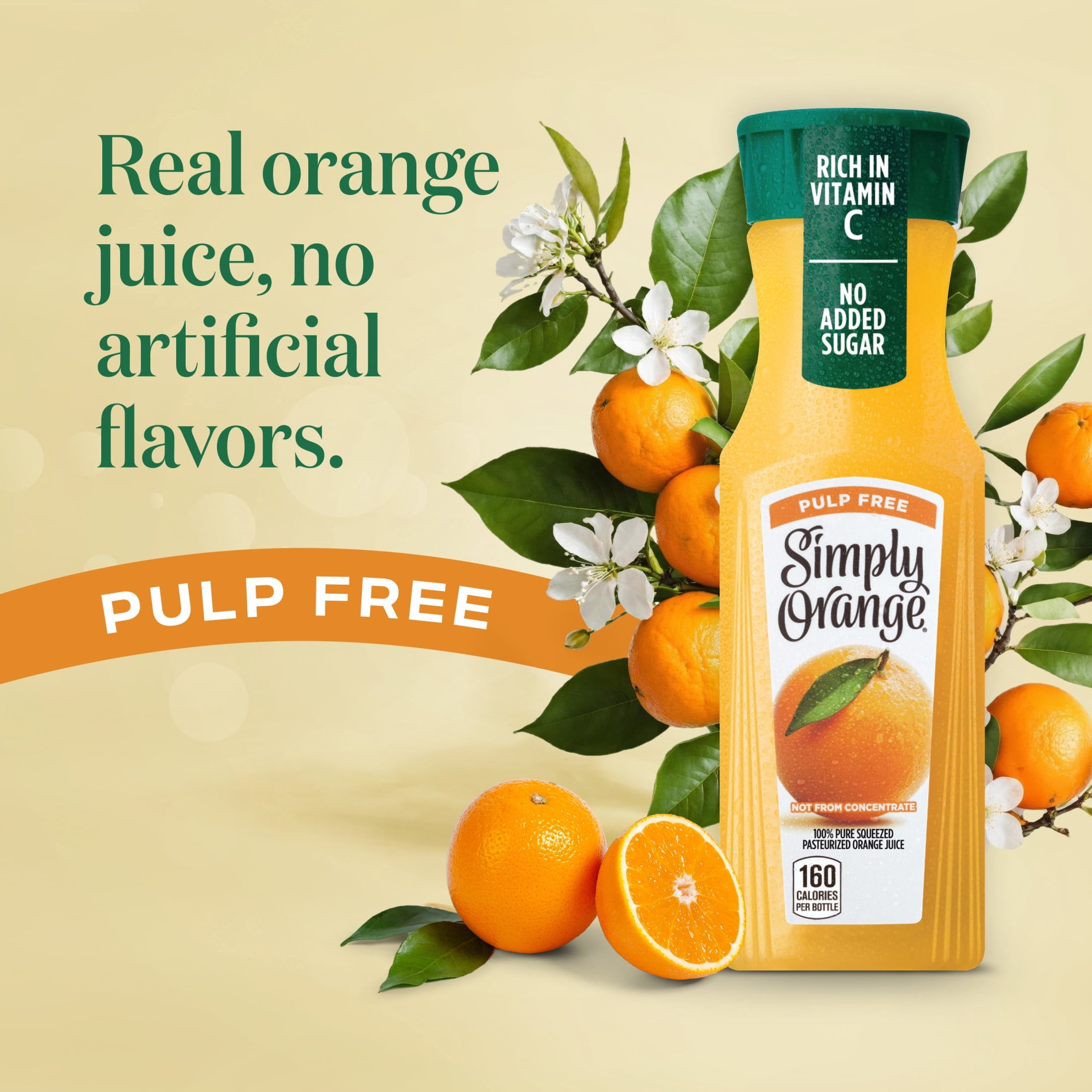 Simply Orange Pulp-Free Orange Juice 11.5 fl oz