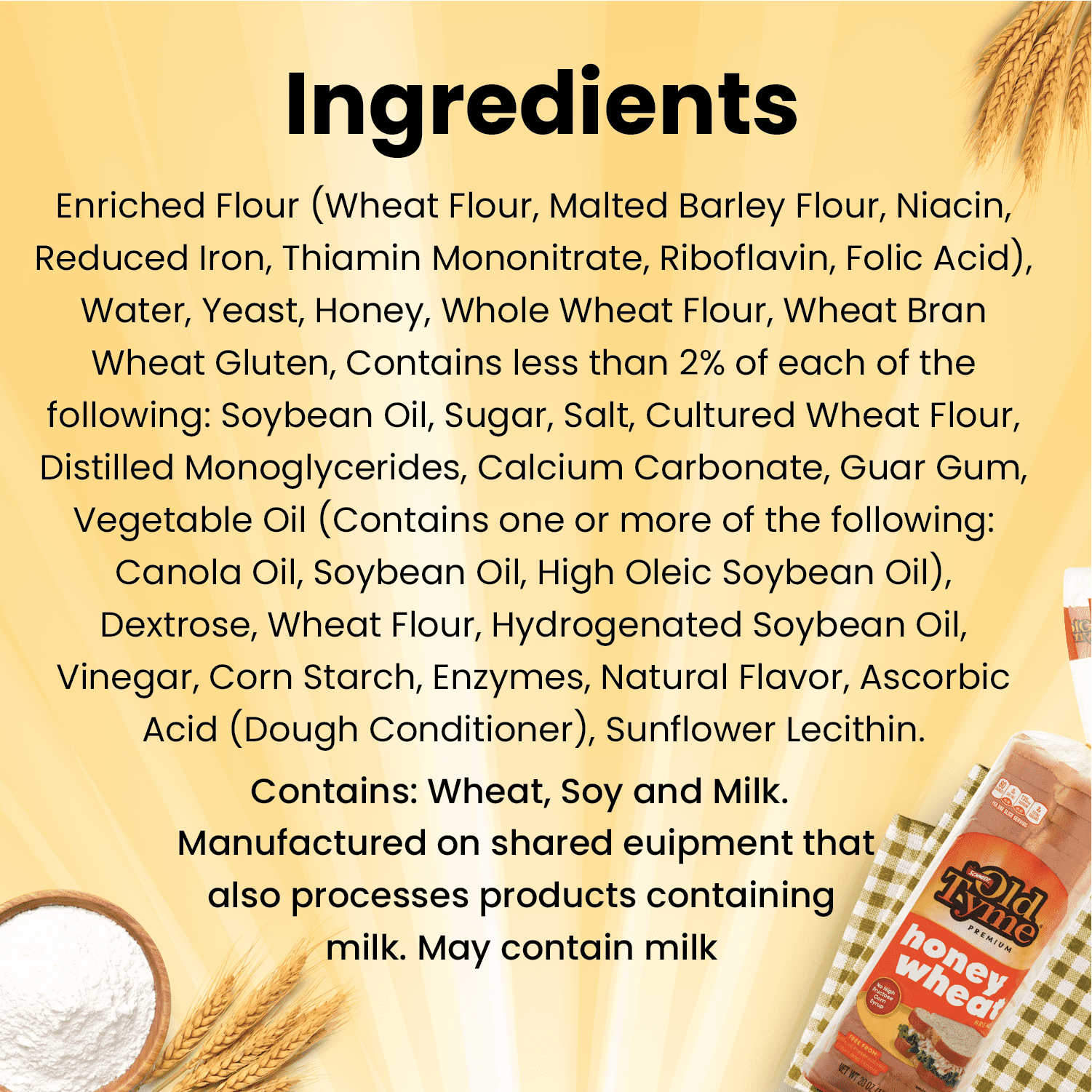 Honey Wheat Bread 20 Oz