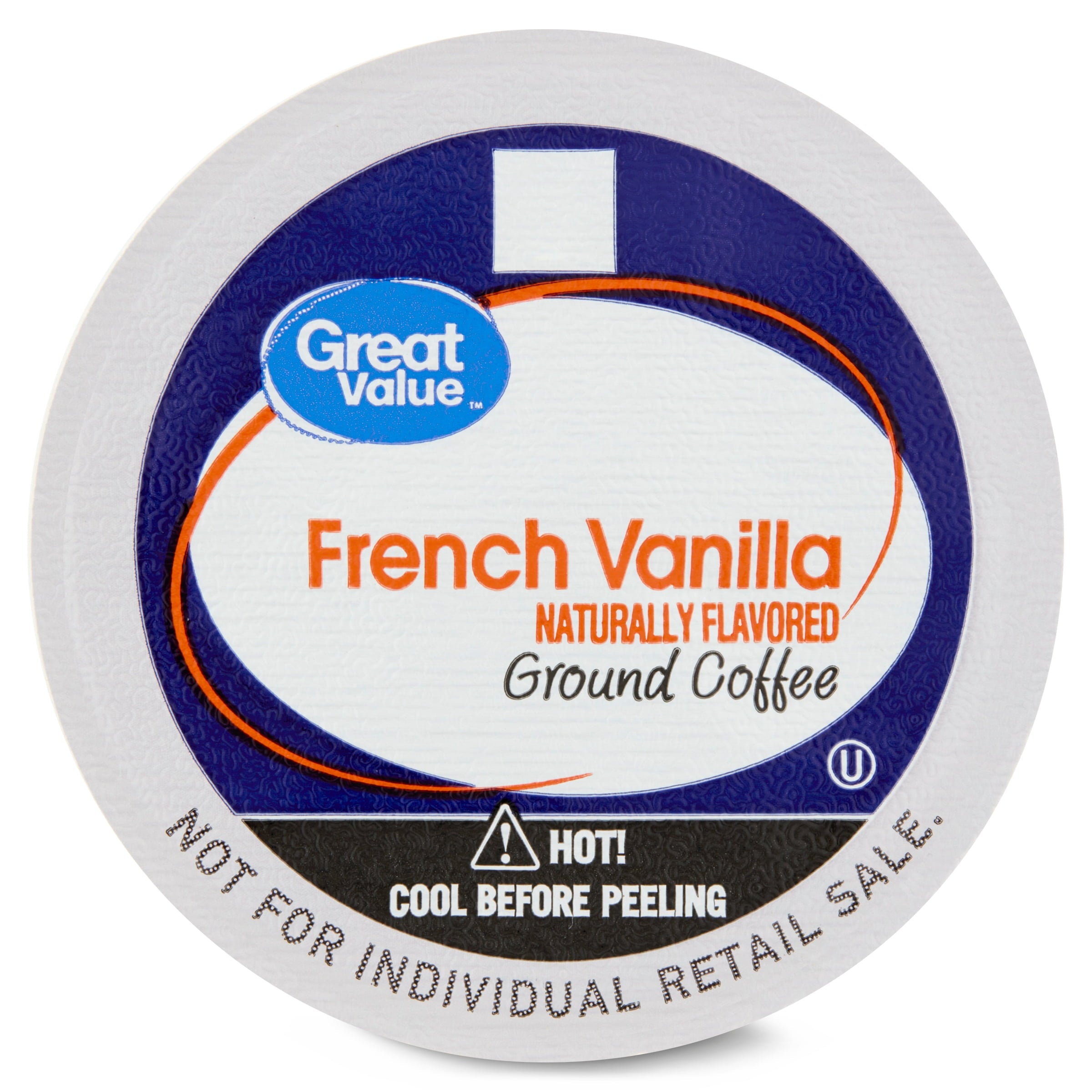 Great Value 100% Arabica French Vanilla Medium Roast Ground Coffee Pods 12 Count