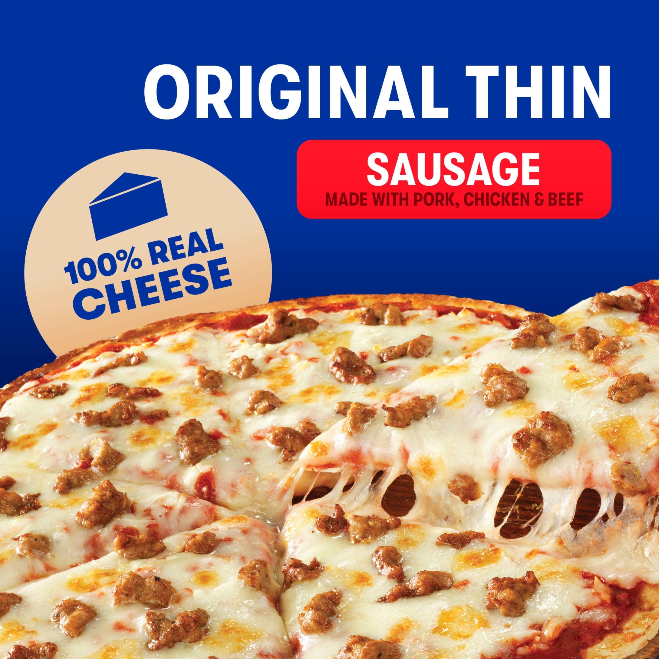 Jack's Frozen Sausage & Cheese Thin Crust Pizza 14.9 Oz