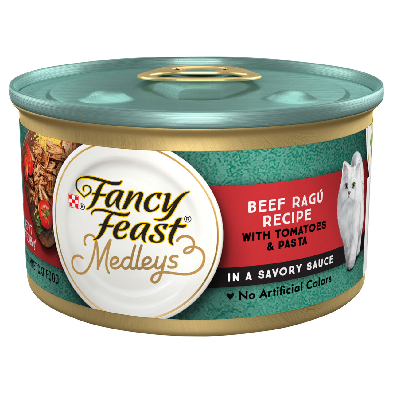 Fancy Feast Medleys Beef Ragu Recipe Cat Food 3 oz