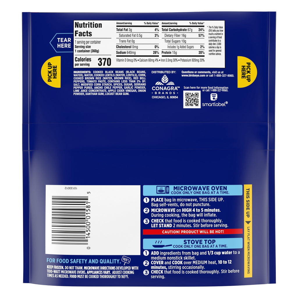 Birds Eye Protein Southwest Style Frozen Vegetables 12.7 Oz