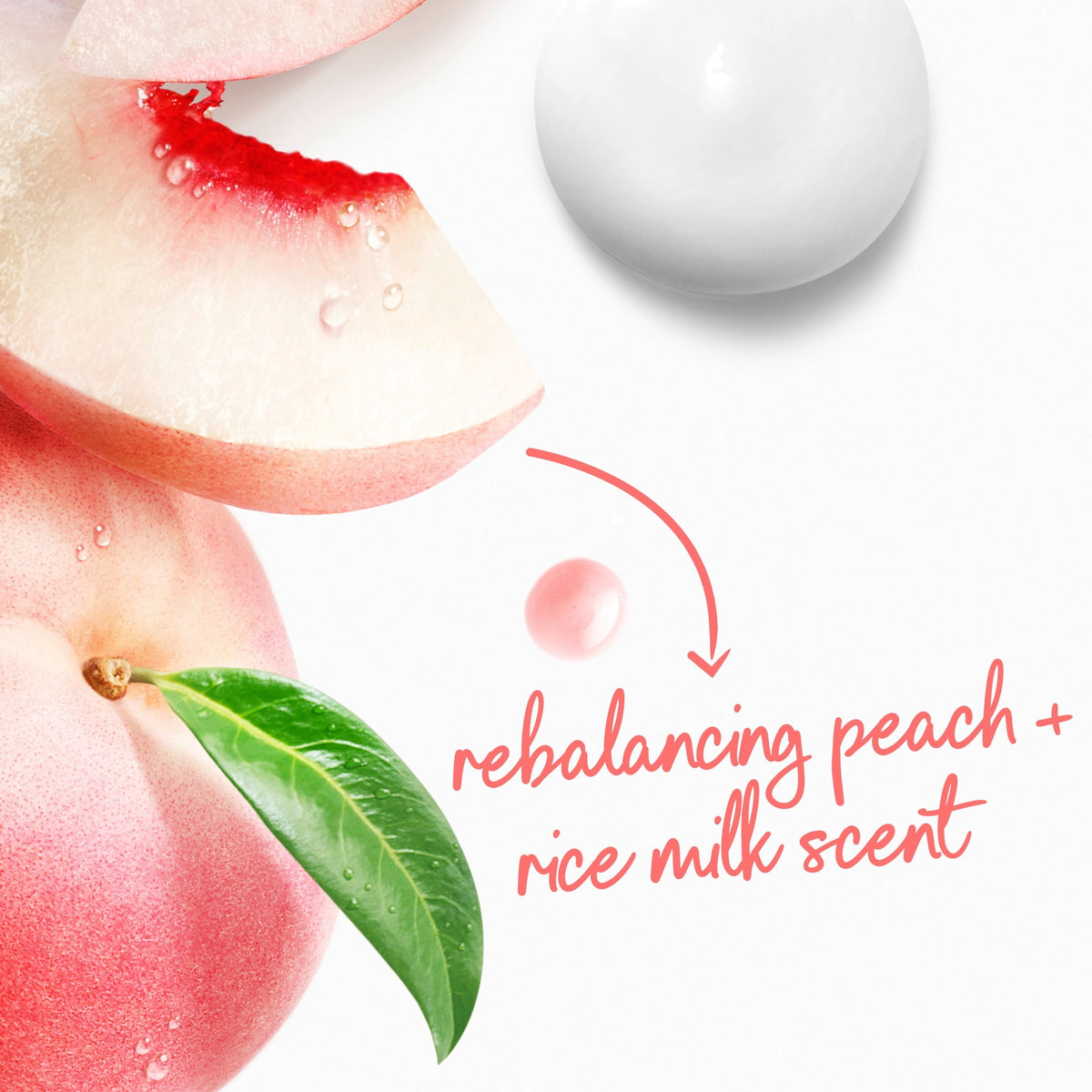 Dove Rebalance Body Wash White Peach & Rice Milk Moisturizing Cleanser 20 fl oz