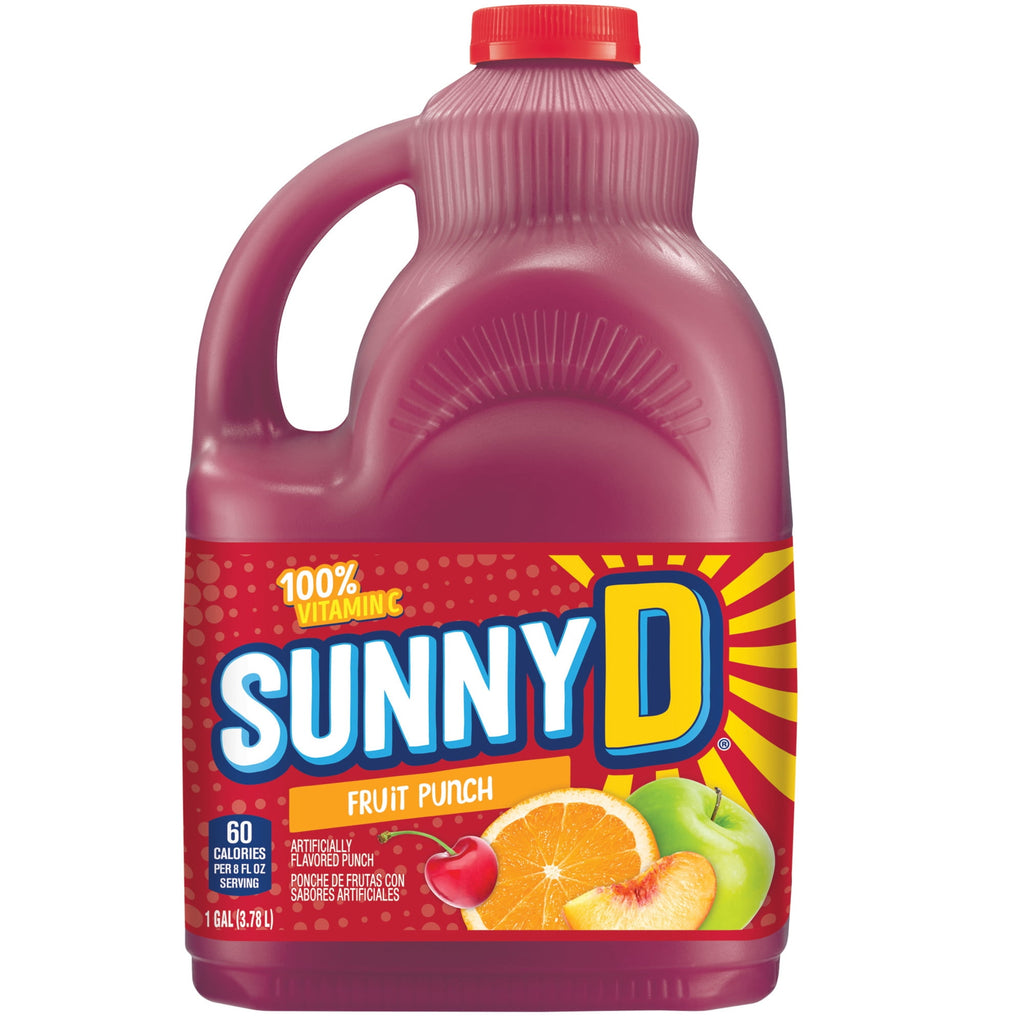 SunnyD Fruit Punch Juice Drink 1 Gallon Bottle