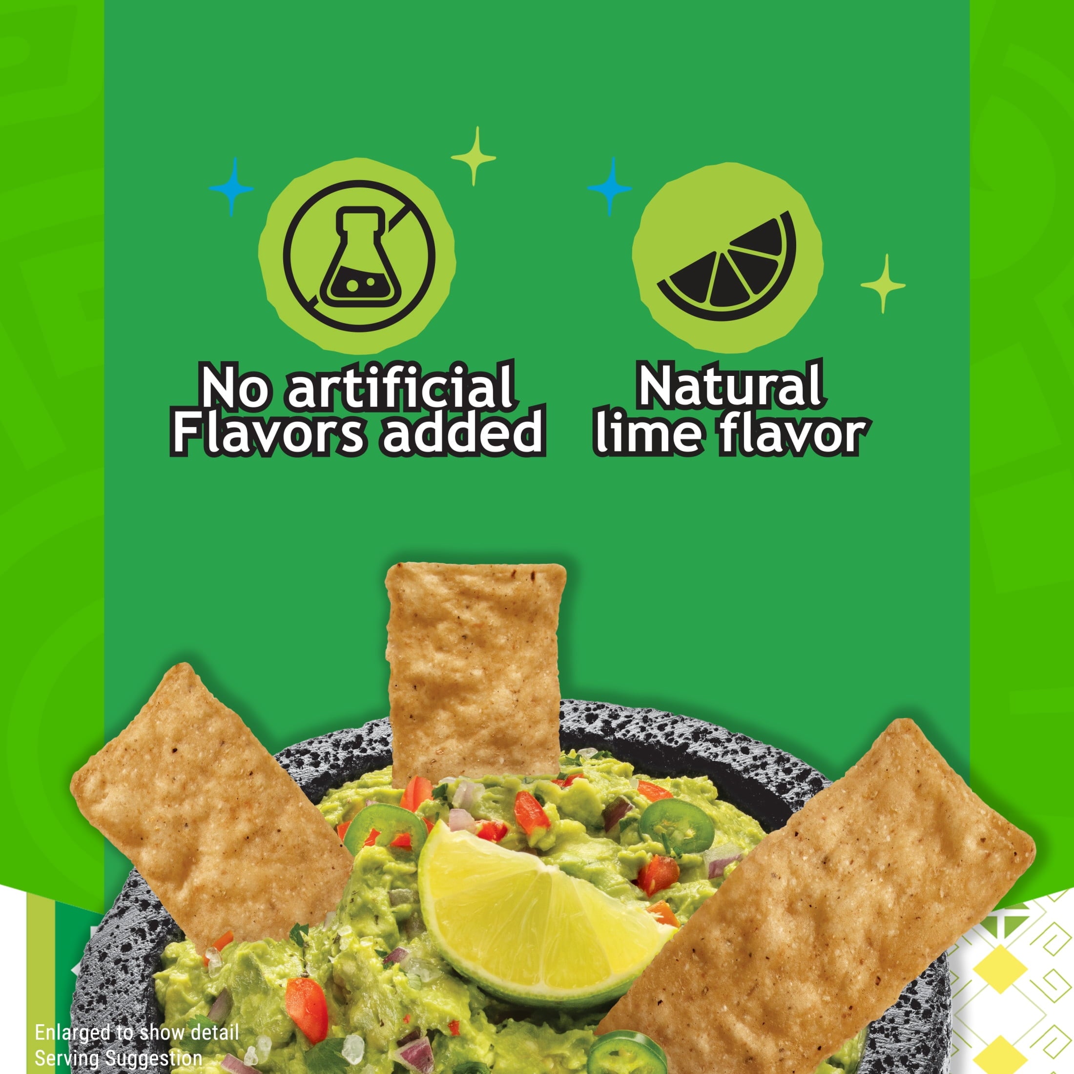 Mi Tierra Hint of Lime Tortilla Chip Strips 9.9 Oz Barcel