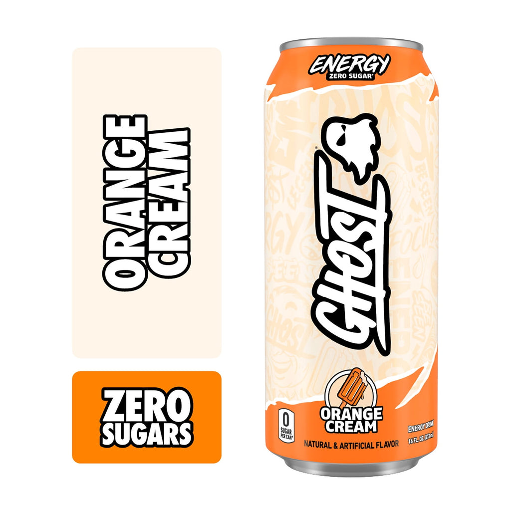 GHOST Energy Orange Cream Zero Sugar Energy Drink 16 fl oz Single Can