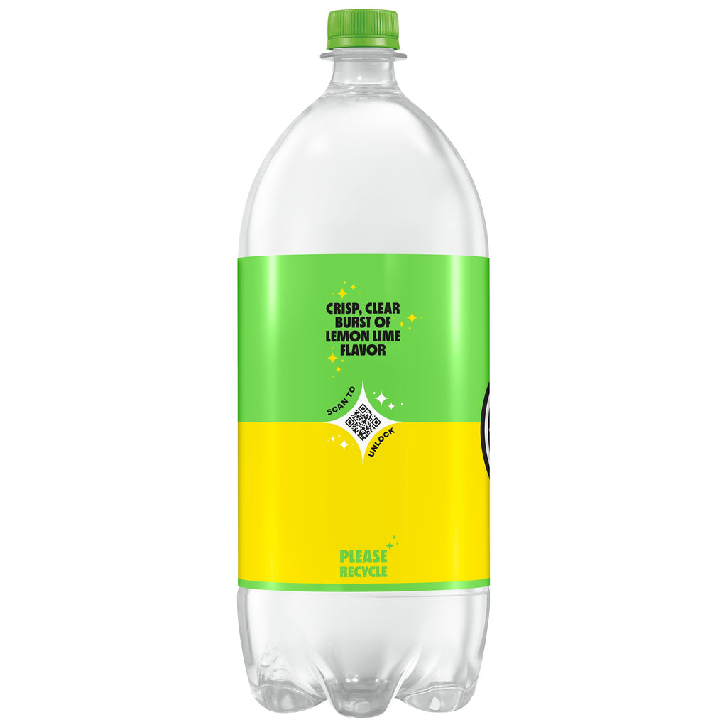 Starry Zero Sugar Lemon Lime Soda Pop Bottle 2 Liter