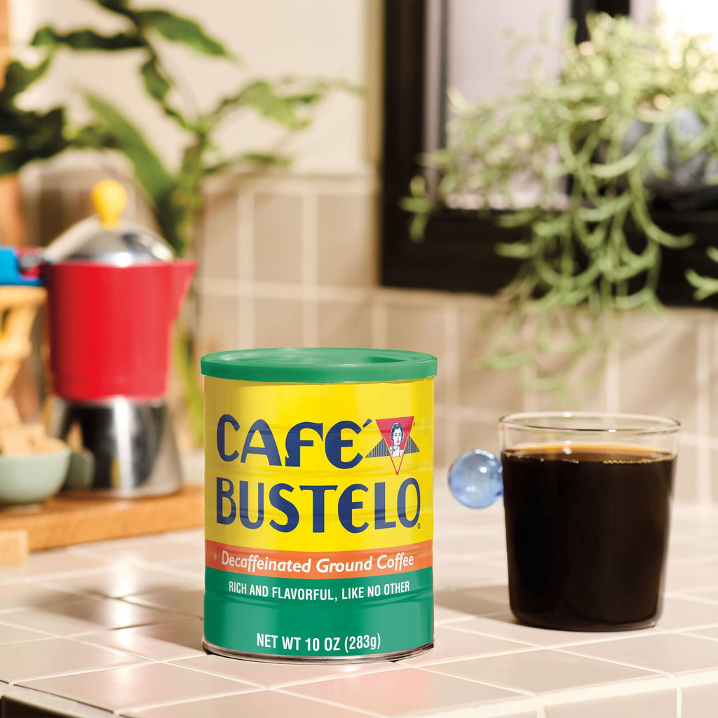 Café Bustelo Decaffeinated Medium Dark Roast Ground Coffee 10 oz Canister