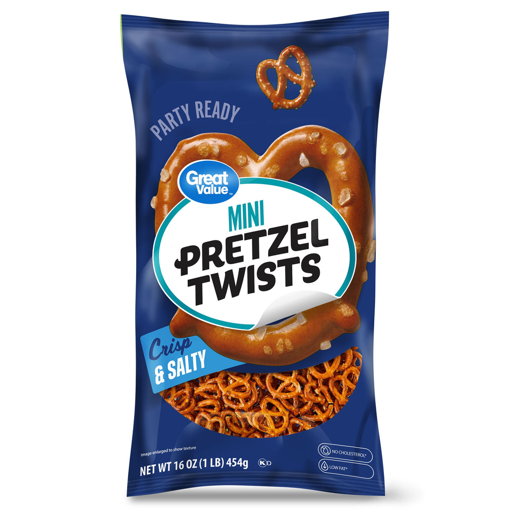 Mini Pretzel Twists 16 Oz 1 Count Great Value