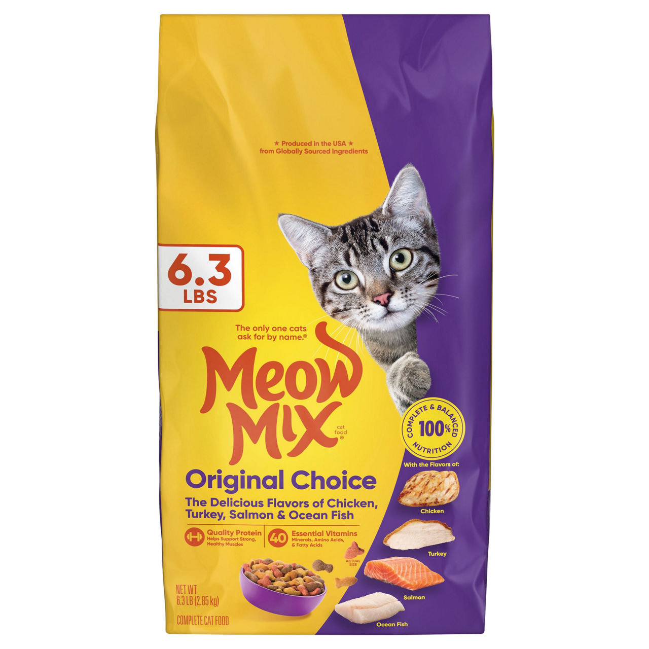 Meow Mix Original Choice Dry Cat Food 6.3 lb