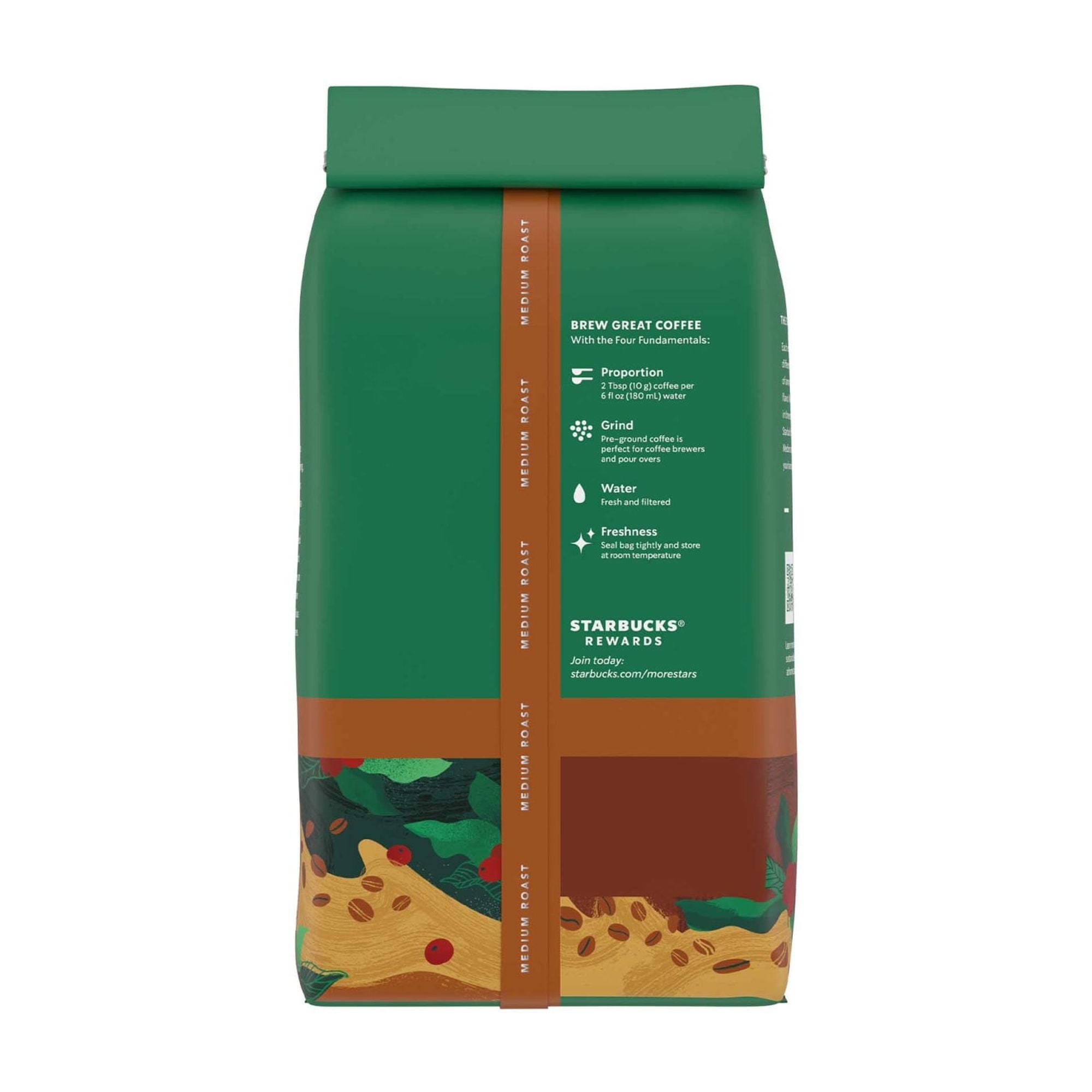 Starbucks Decaf House Blend Naturally Decaffeinated Medium Roast Ground Coffee 12 oz Bag