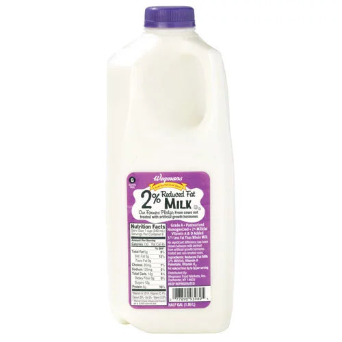 Wegmans 2% Reduced Fat Milk
0.5 gallon